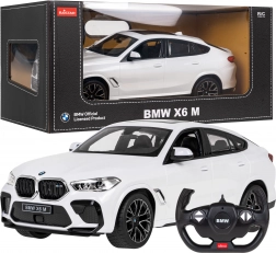 Rastar BMW X6 M 1:14 RC auto z pilotem 2,4 GHz – Biały