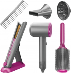 Woopie zestaw małego fryzjera – suszarka, prostownica i akcesoria