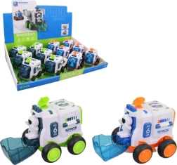 Kosmiczny samochód z otwieranymi drzwiami na napęd cierny