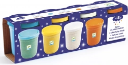 Djeco kolorowa metaliczna plastelina z połyskiem