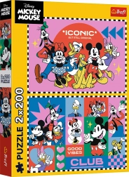 Puzzle 2×200 elementów Disney – czas z przyjaciółmi