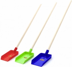 plastowa łopata z drewnianym trzonkiem WADER-POLESIE