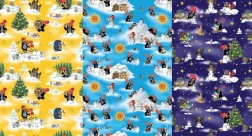 Papier do pakowania z motywem KRECIKA 0,7 × 2 m, mix motywów