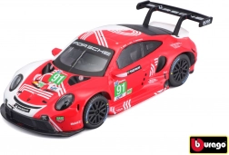 Metalowy model Bburago Porsche 911 RSR LM 2020 1:43 w dekoracyjnym pudełku