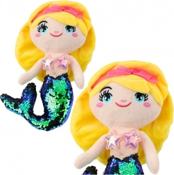 Pluszowa syrena morska z błyszczącym ogonem 30 cm