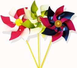 Maxi kolorowy wiatrak