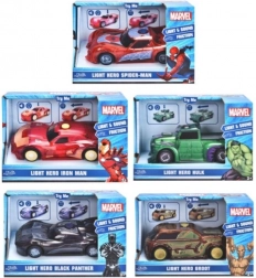 jeżdżący samochodzik Marvel 1:32 ze światłem i dźwiękiem, mix modeli