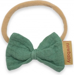 Muślinowa opaska dla niemowląt NEW BABY mint