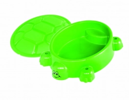 Piaskownica żółw z jasnozieloną pokrywą