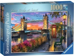Puzzle 1000 elementów Zachód słońca nad Tower Bridge