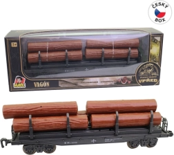 Wagon platformowy z kłonicami 25 cm