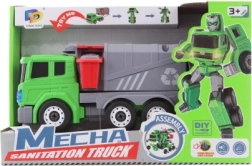 Transformujący się śmieciarski robot 2w1 na baterie