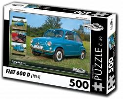 Retro auta puzzle Fiat 600 D (1964) 500 elementów