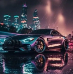 Diamentowe malowanie Mercedes‑Benz 30 × 40 cm