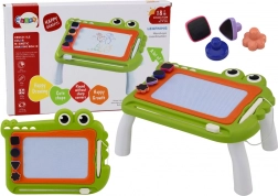 Stół do rysowania Znikopis Krokodyl z pieczątkami zielony