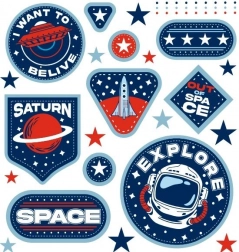 Kosmiczne naszywki do naprasowywania