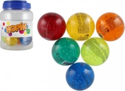Błyszcząca skacząca piłeczka 6 cm
