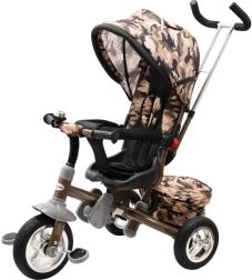 Dziecięcy trójkołowiec 3w1 z obrotowym siedziskiem 360° Baby Mix Typhoon, army