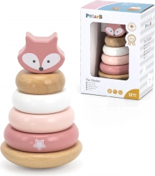 drewniana piramida do układania lisek PolarB od VIGA