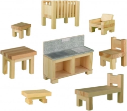 Miniaturowe drewniane meble CREATIVE KITS