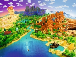 puzzle 1500 elementów Ravensburger Minecraft World