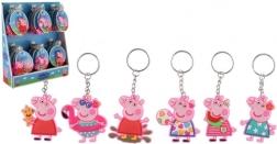 Brelok Świnka Peppa 10 cm – gumowy breloczek do kluczy i plecaka
