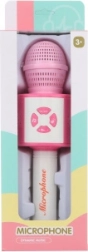 Dziecięcy różowy mikrofon karaoke na baterie