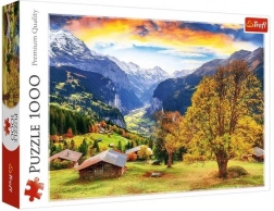 Puzzle 1000 elementów – malownicza alpejska wioska Trefl