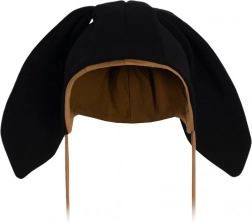 Bawełniana czapeczka dziecięca z uszkami New Baby Favorite czarna 4–6 miesięcy