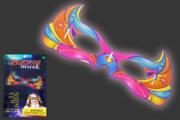 Świecąca maska na imprezę