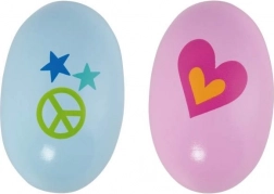 Drewniane marakasy w kształcie jajka – retro styl lat 60.