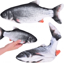 Interaktywna pluszowa ryba z poruszającym się ogonem, USB, 25 cm