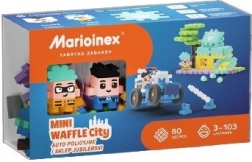 Klocki Waffle Mini - Radiowóz policyjny i Jubiler