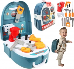 Woopie dziecięcy kuferek – warsztatowy plecak 18 elementów