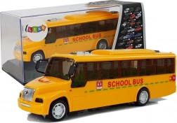 Autobus szkolny z podświetleniem i dźwiękami, otwierane drzwi