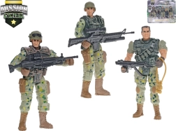 Zestaw żołnierzy Mission Control 10 cm – 3 figurki z bronią