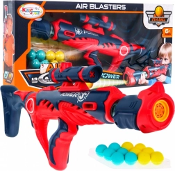 Manualna strzelba dla dzieci 6+ Mechanizm sprężynowy + celownik + 12 piankowych nabojów