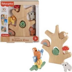 Drewniane balansujące klocki drzewne Fisher-Price