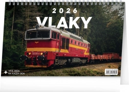 Biurkowy kalendarz Pociągi 2026