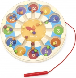 Drewniana magnetyczna gra Godziny labirynt Viga