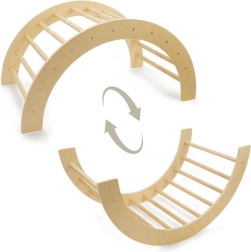 Łuk wspinaczkowy 2w1 naturalny dla dzieci