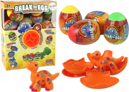 Wykluwające się jaja dinozaurów z kolorową skorupką - zestaw 12 szt.