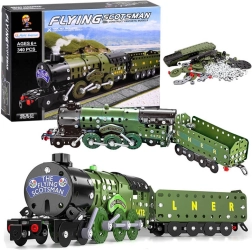 Zestaw konstrukcyjny modelu pociągu Flying Scotsman 340 el.
