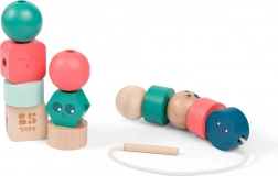 Drewniane koraliki do przewlekania dla najmłodszych