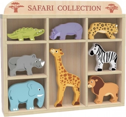 Drewniany zestaw safari ze zwierzątkami 2Kids Toys
