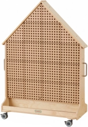 Masterkidz drewniana wolnostojąca tablica STEM XXL w kształcie domu