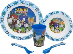 Dziecięcy zestaw do jedzenia Sonic 5w1