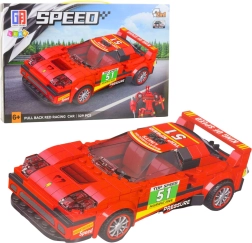 Zestaw konstrukcyjny 2w1 wyścigówka i robot z napędem sprężynowym, 329 elementów