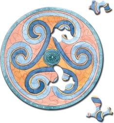 Okrągłe puzzle CURIOSI Picoli Urwis 33 elementów