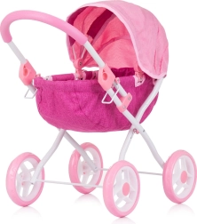 Chipolino głęboki wózek dla lalek Daisy pink linen